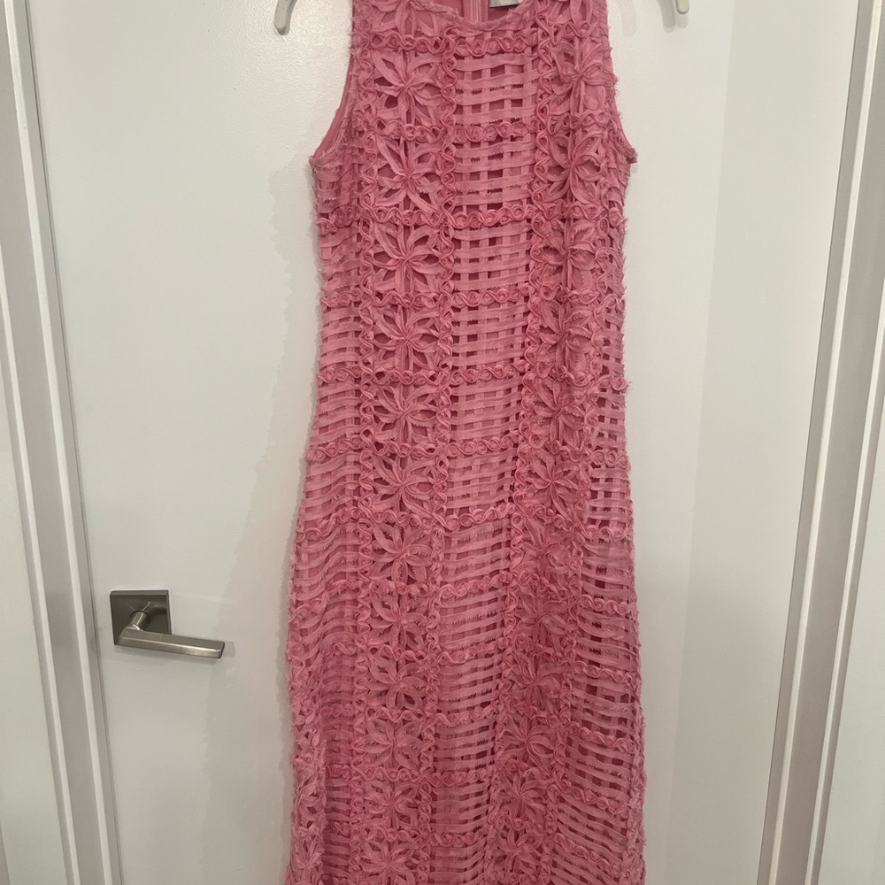 Endless Rose Pink Crochet Maxi Dress - Picture 4 of 5